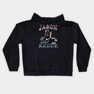 Jason Kelce Bat Mask Kids Hoodie